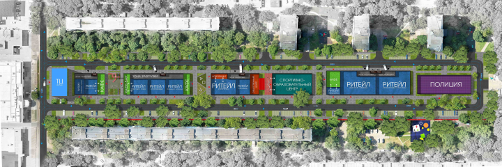 Благоустройство территории Торговых рядов в районе Ивановское