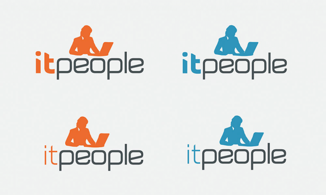 Варианты логотипа для рекрутинговой компаннии в сфере IT
