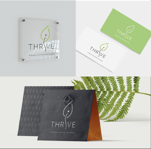 Логотип для фитнес сообщества женщин Thrive
