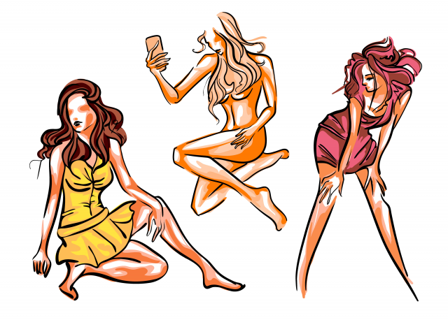 Девушки вектор