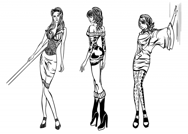 Девушки вектор