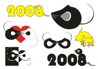 рисунки для 2008 нового года