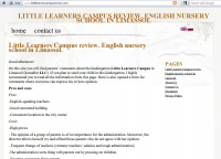 Перевод сайта о детском учреждении LLC в Лимассоле, о. Кипр