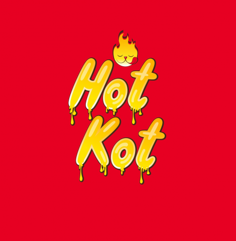 Логотип для кафе уличной еды Hot Kot