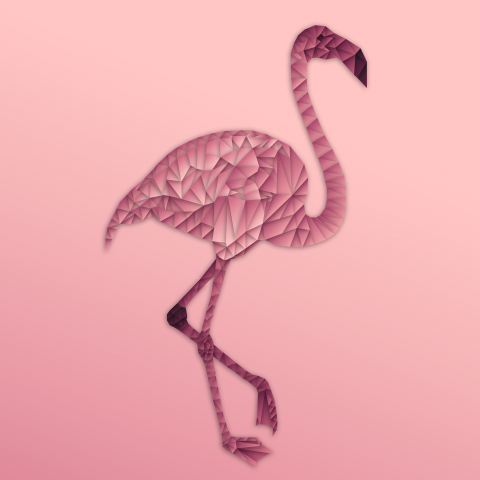 vector flamingo