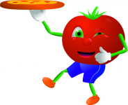 Томат с пиццей