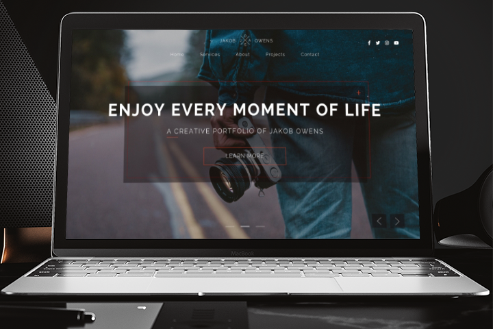 Landing Page для фотографа