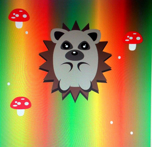 счастливый ёжик ( happy hedgehog)