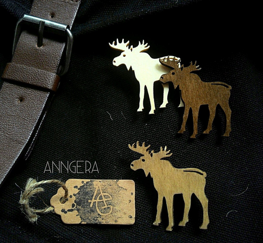 лось ( Elk ) брошь