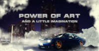 Photoshop project city car.