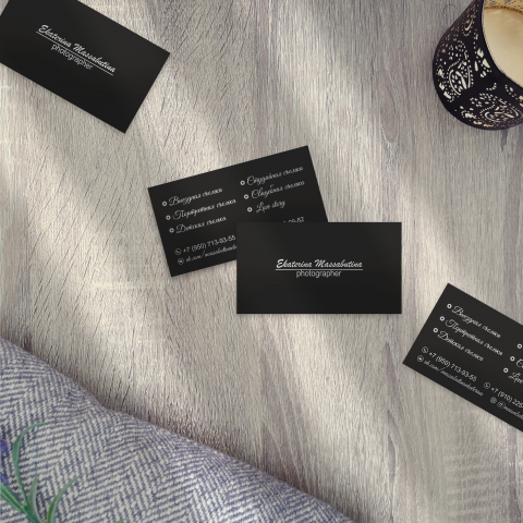 Визитки для фотографа