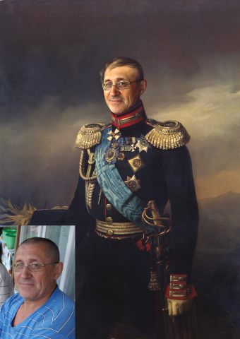 Замена лица в художественной картине