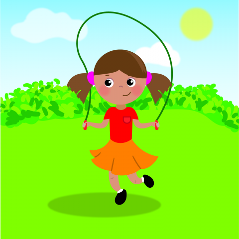 Девочка со скакалкой