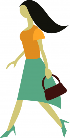 Девушка идущая