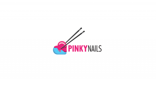 Логотип для нейл-бара "Pinky Nails"