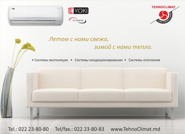 Макет для компании Tehnoclimat (Moldova)
