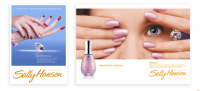 Техдизайн для рекламы, продукции компании "Sally Hansen"