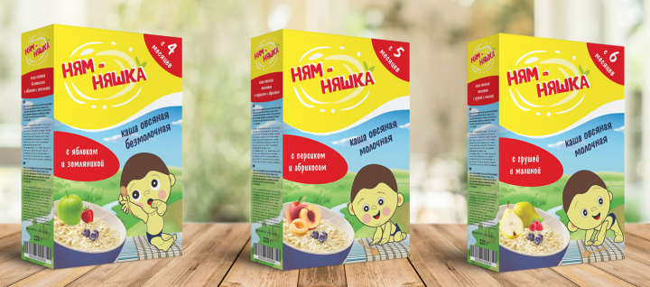 Дизайн упаковки детской каши