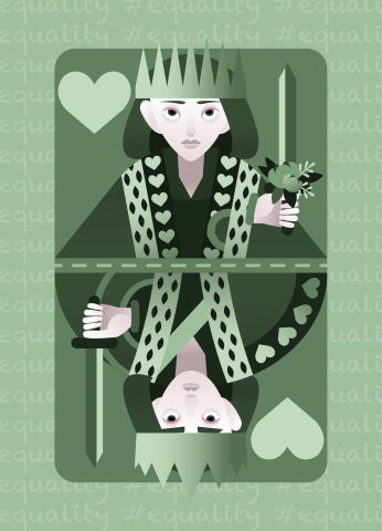 Открытка "Equality" из серии "Феминизм"