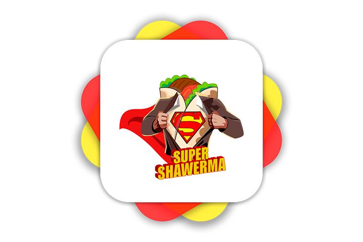 Логотип для "SUPER SHAWERMA"