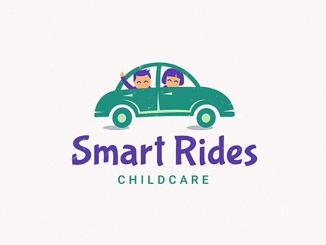 Логотип для детского такси