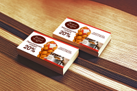 Визитка для кафе "ВафляHouse"