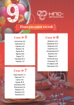 9 лет компании (распределение гостей в зале)