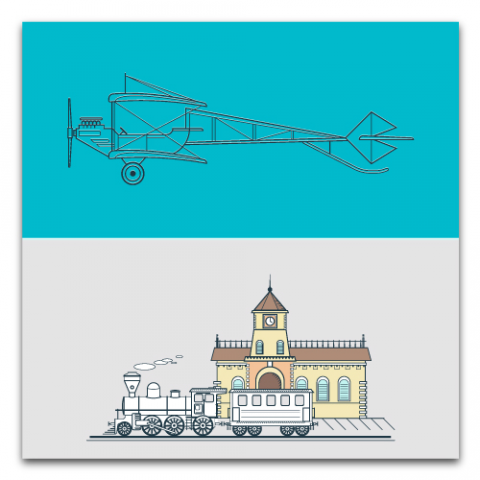 старый паровоз