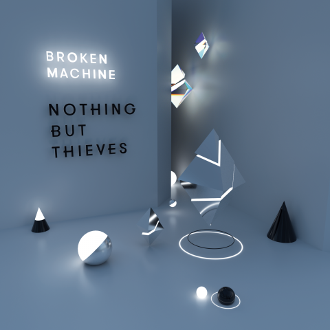 Концепт обложки альбома Nothing but Thieves Broken machine
