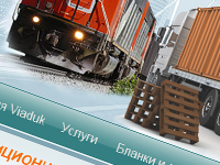 Дизайн сайта для транспортной компании Viaduk