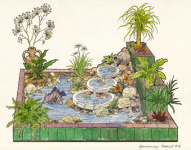 Эскиз комнатного фонтана