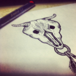 dotwork эскиз татуировки