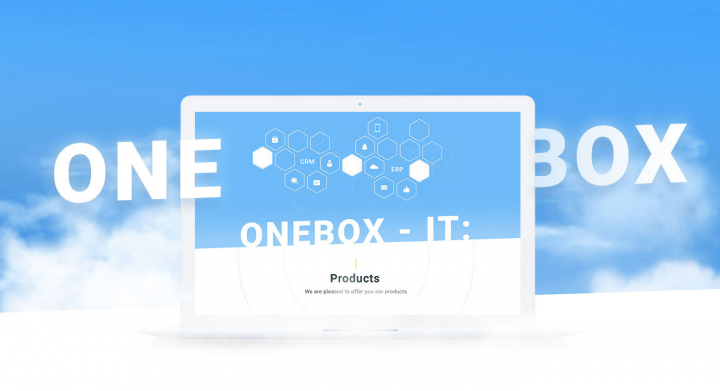landing page  "OneBox"