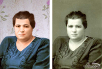 ретушь+раскрашивание фото