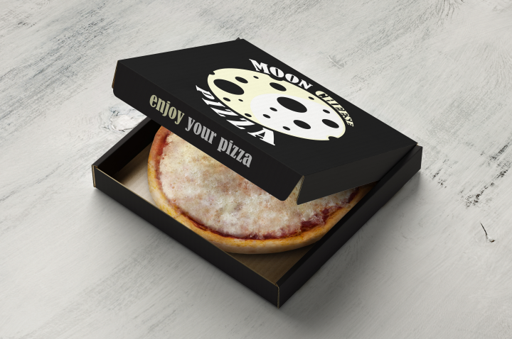 упаковка для пиццерии Moon Cheese
