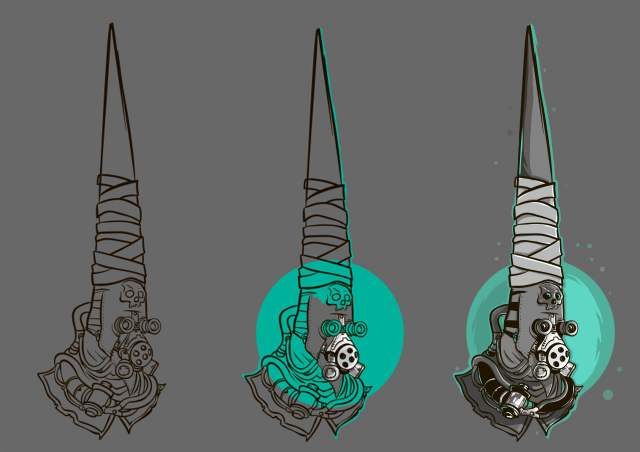 Концепт арт персонажа 2D