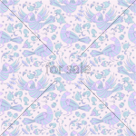 Seamless pattern - bird of happiness