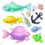 Set - fish.