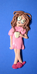 Molded from clay.