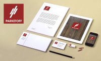 Логотип и фирменный стиль Parketoff