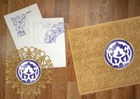 Разработка узора "Пахтагул"