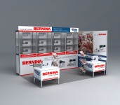 Стенд дилера швейных машин и швейного оборудования BERNINA