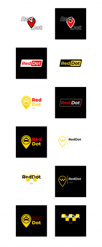 Логотип такси компании "RedDot"