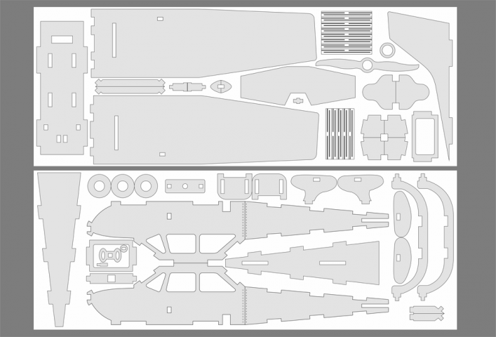 3D модель самолета