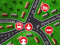 Схема города для сайта