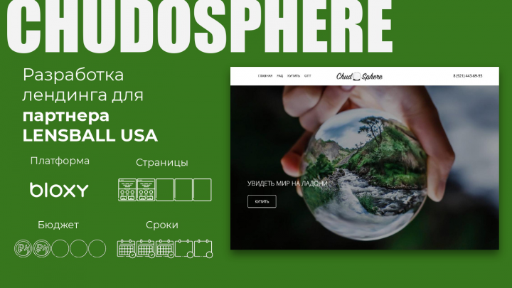 Landing Page LensBall USA