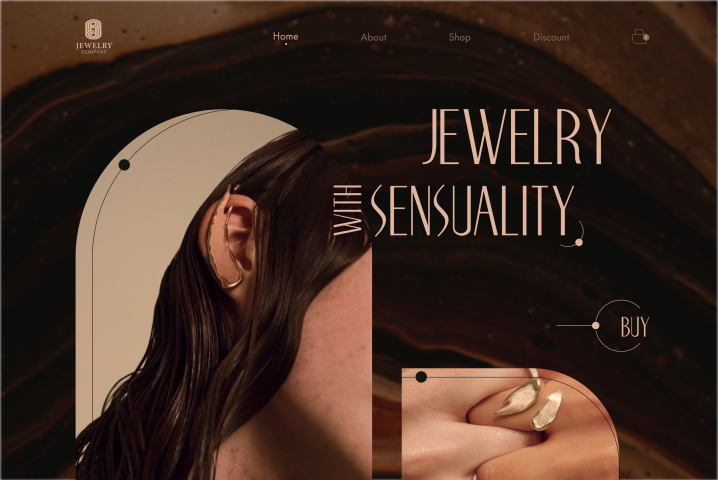 Дизайн лендинга для магазина бижутерии