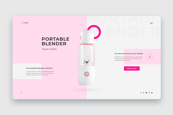 Portable blender TEAMI