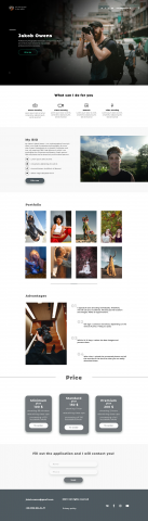 Сайт портфолио для фотографа
