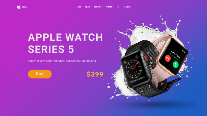 Первый экран apple watch